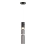 5059/5L PENDANT ODL24 385 черный/дымчатый/металл/стекло Подвес LED 5W 3000K SCROW — изображение 2