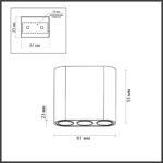 7092/8CL HIGHTECH ODL25 335 Потолочный светильник черный/металл/акрил IP20 LED 5W 380Лм 3000K 220V SMALL — изображение 3