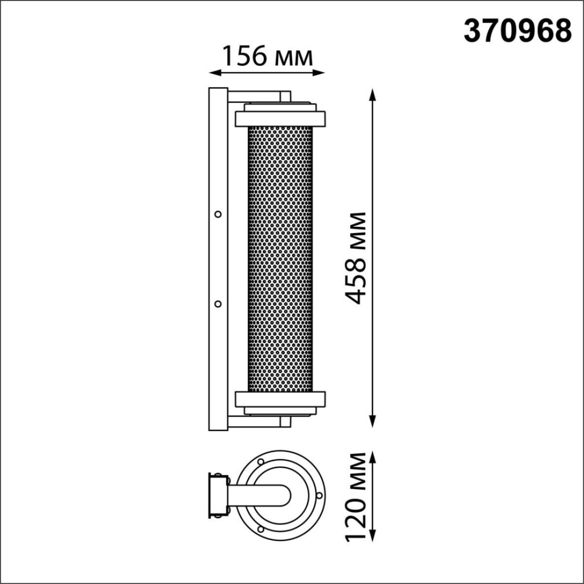 370968 STREET NT24 674 черный Светильник ландшафтный IP54 E27 2*max 25W 220-240V MATRIX — изображение 2