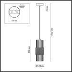 5019/1 MODERN ODL23 405 бронзовый/янтарный металл/стекло Подвес E14 1*40W PIMPA