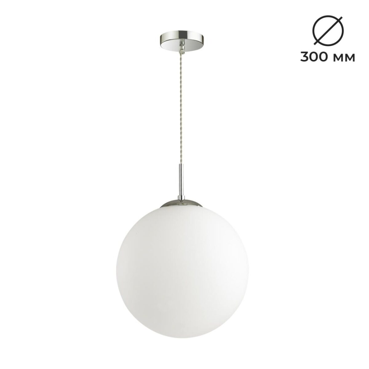 5b4d7796604709c13236ce324de19eb8 4543/1A SUSPENTIONI LN26 409 хром, белый Подвес E27 60W L провода 1500мм 220V SUMMER — изображение 1
