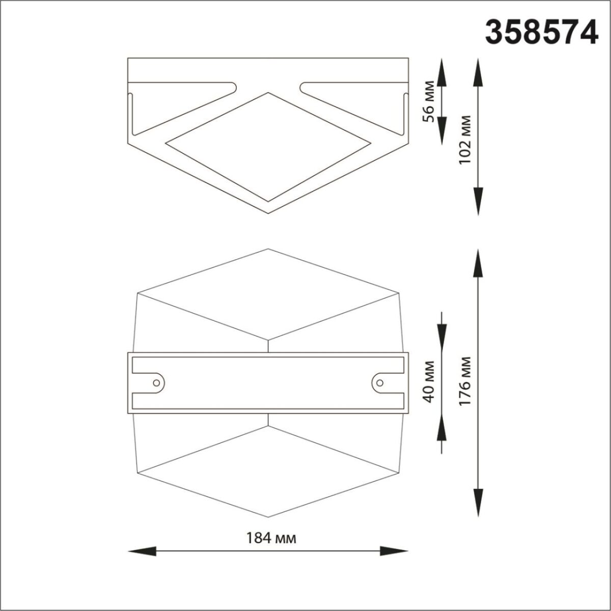 358574 STREET NT21 728 темно-серый Ландшафтный настенный светильник IP54 LED 4000K 12W 85-265V KAIMAS — изображение 2