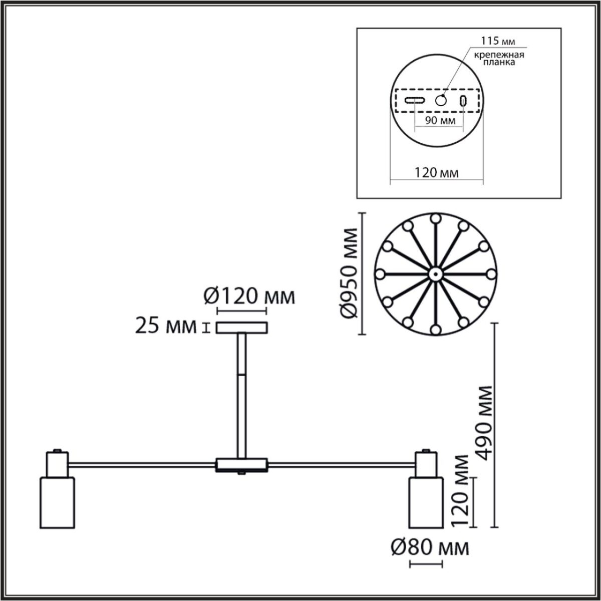 8099/12C COMFI LN26 105 никель/белый металл/стекло Люстра потолочная Е14 12*40W 220V MAVE — изображение 3