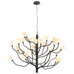 5090/30 MODERN ODL25 553 черный матовый/белый/фарфор Люстра G4 LED 30*5W GARDI — изображение 3