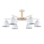 8095/6C MODERNI LN26 340 белый/белый металл, дерево/металл Люстра потолочная Е27 6*60W 220V COLANGE