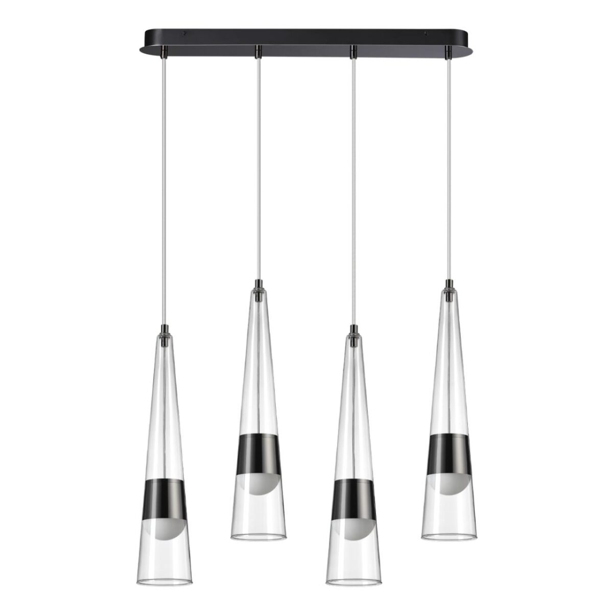 5044/42L L-VISION ODL24 000 глянц.темн.хром/прозрачный/металл/стекло Люстра LED 42W 3000K 4167Лм LUMP — изображение 1