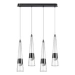 5044/42L L-VISION ODL24 000 глянц.темн.хром/прозрачный/металл/стекло Люстра LED 42W 3000K 4167Лм LUMP
