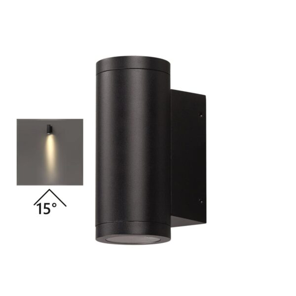 7071/7WL NATURE ODL25 685 Настенный светильник черный/металл IP65 LED 7W 3000K 15° AC85~265V LONG