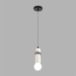 8363/1A ECO LN26 330 черный/белый, металл/бетон Подвес E27 LED 10W 220V TESLA — изображение 2