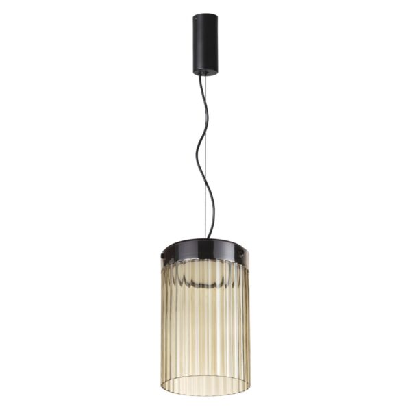 5047/15L L-VISION ODL24 000 черный/светл.янтарный/металл/стекло Подвес LED 15W 4000К 1676Лм PILLARI