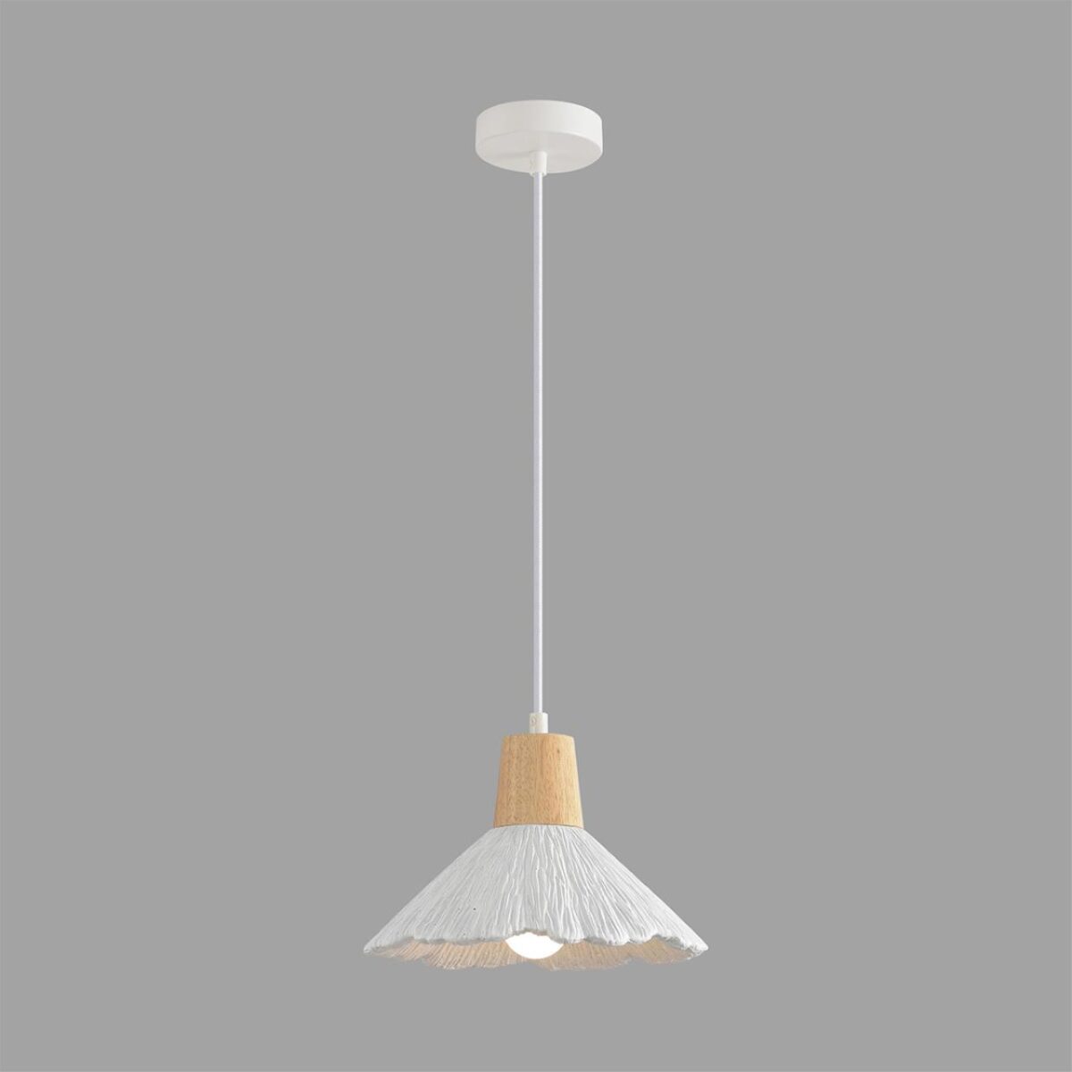 8352/1A SUSPENTIONI LN26 325 белый/бежевый, металл/дерево/цемент Подвес E27 60W 220V EOLIANA — изображение 2
