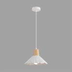 8352/1A SUSPENTIONI LN26 325 белый/бежевый, металл/дерево/цемент Подвес E27 60W 220V EOLIANA — изображение 2