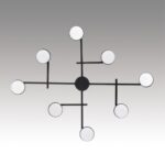 8186/8C COMFI LN26 247 черный, металл Люстра потолочная LED GX53 8*7W 220V DABRA — изображение 3