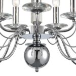 8034/10 CLASSI LN26 082 хром, металл/стекло Люстра подвесная Е14 10*40W 220V INCANTO — изображение 2
