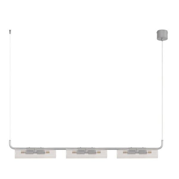8258/6 SUSPENTIONI LN26 286 серебро/прозрачный, металл/стекло Подвес G9 6*20W 220V TORONTO