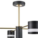 8240/8C COMFI LN26 239 черный/латунь, металл/акрил Люстра потолочная LED GX53 8*7W 220V LANIKA — изображение 2