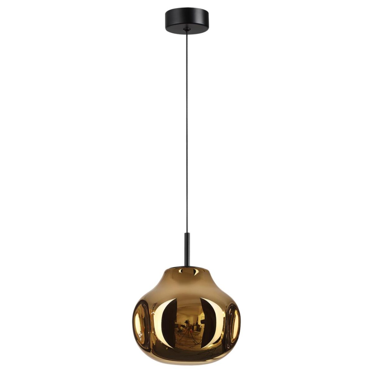6ca1bef5340608169ce10cf7c372356b 5097/4LA PENDANT ODL25 363 черный/золотой/металл/стекло Подвес LED 4W 4000K 388Лм VASO — изображение 1