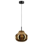 5097/4LA PENDANT ODL25 363 черный/золотой/металл/стекло Подвес LED 4W 4000K 388Лм VASO