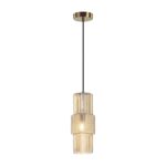 5019/1 MODERN ODL23 405 бронзовый/янтарный металл/стекло Подвес E14 1*40W PIMPA — изображение 2