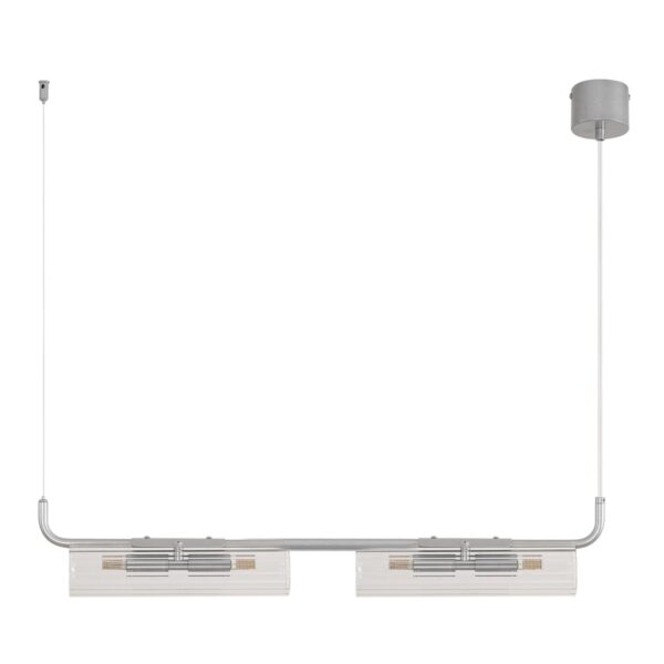 8258/4 SUSPENTIONI LN26 286 серебро/прозрачный, металл/стекло Подвес G9 4*20W 220V TORONTO