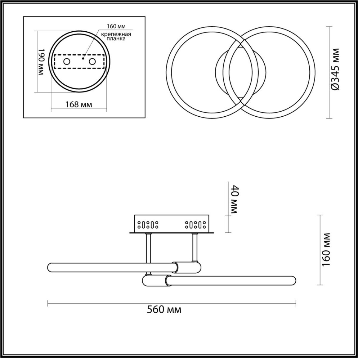 6545/61CL LEDIO LN23 000 золотой, черный Люстра потолочнаяс ПДУ LED 33W 3000-6000K 220V LARA — изображение 2