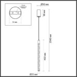 4370/5L HIGHTECH ODL23 235 хром полированный/акрил с пузырьками Подвесной св-к IP20 LED 4W 200Лм 3000K SPARKY — изображение 2
