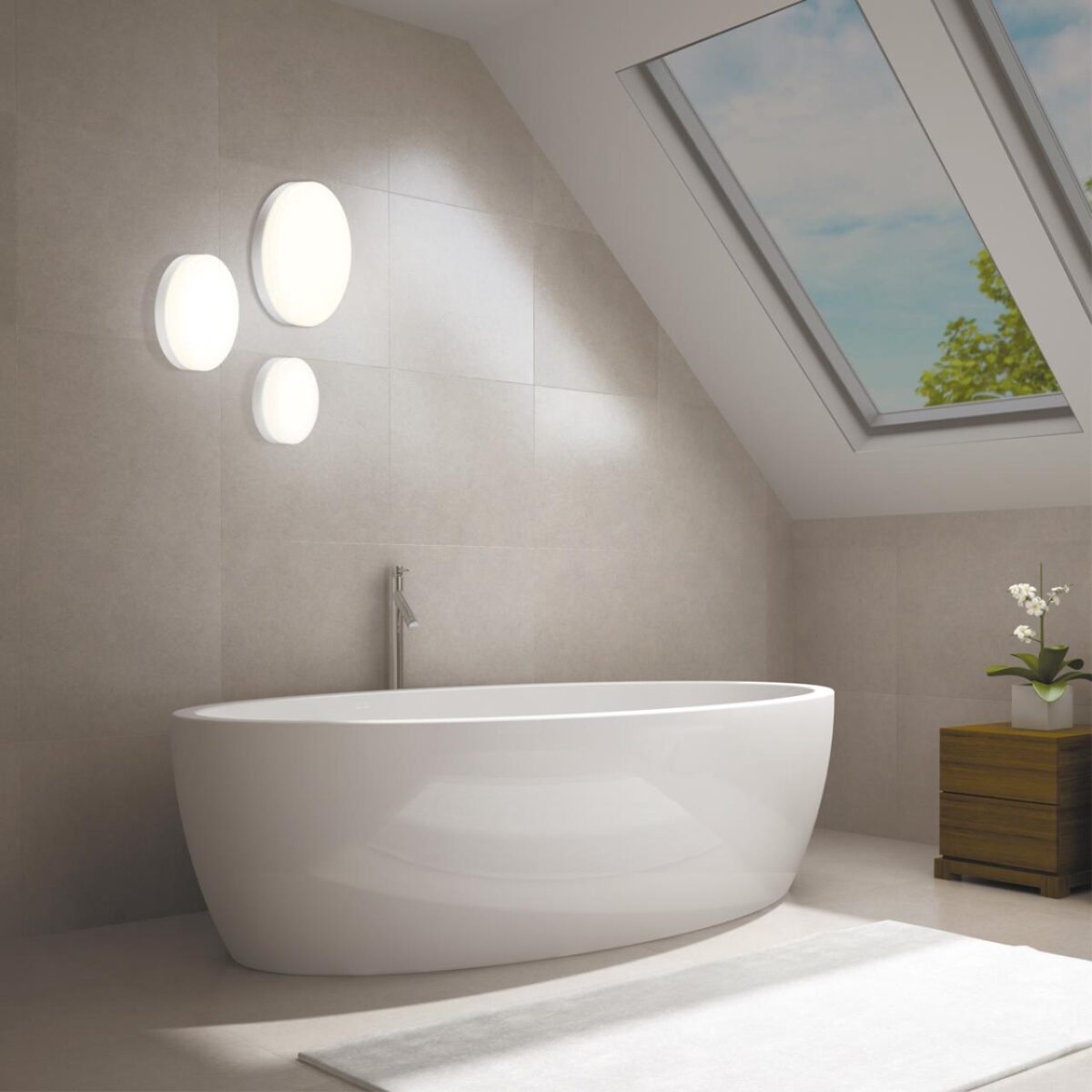 75e36257d757acb1940a2d7e7da01a07 358683 OVER NT21 591 белый Светильник накладной влагозащищенный IP54 LED 4000K 10W 100-240V PANDORA — изображение 1