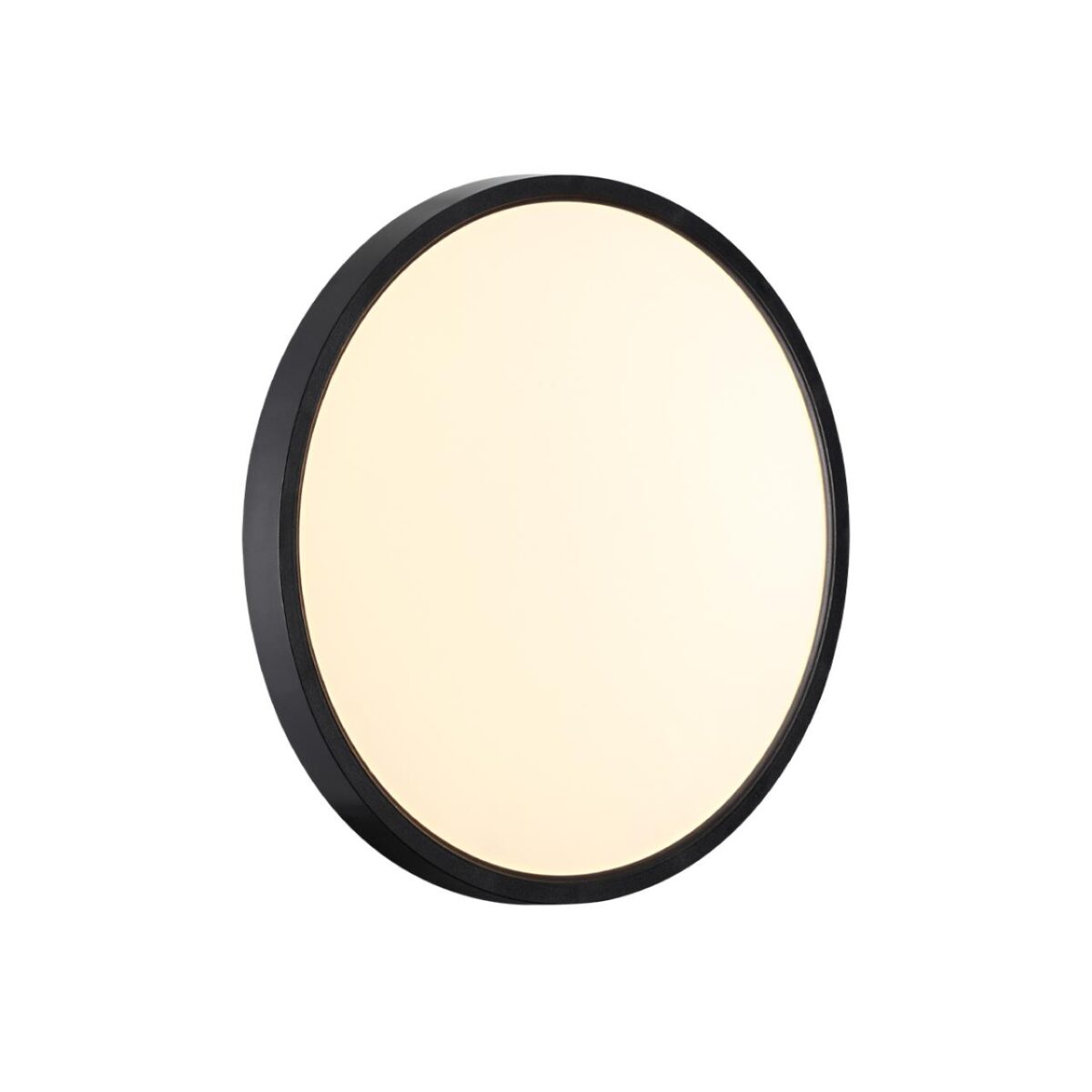 7660/24L MITRA LED SN 554 Светильник пластик/белый/черный LED 24Вт 3000/4000K D300 IP40 ALFA BLACK — изображение 2