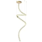 5008/132L L-VISION ODL23 579 золотой/прозрачный/металл/акрил Люстра LED 132W 4000K 6600Лм CRYSTAL