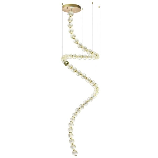 5008/132L L-VISION ODL23 579 золотой/прозрачный/металл/акрил Люстра LED 132W 4000K 6600Лм CRYSTAL
