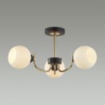 5642/3C COMFI LN23 000 чёрный, золотой Люстра потолочная E27 3*60W 220V BLISS — изображение 3