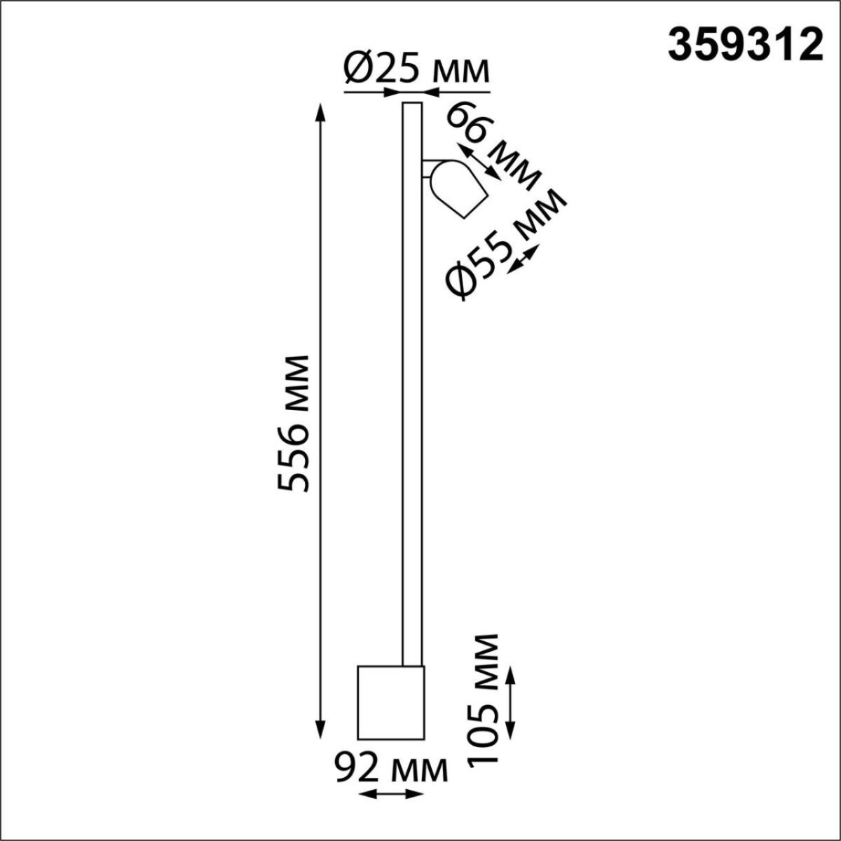 359312 OVER NT24 354 белый Светильник настенный диммируемый (выключатель) IP20 LED 7W+7W 4000K 220-240V FERMO — изображение 3