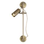 7013/1W HIGHTECH ODL25 477 Настенный св-к поворотный на 50°/180° металл/под латунь IP20 LED GU10 10W 220V MANCHESTER — изображение 3