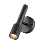 4238/1W HIGHTECH ODL21 321 черный/металл Настенный св-ник выкл на плафоне IP20 LED GU10 max 10W MEHARI — изображение 2
