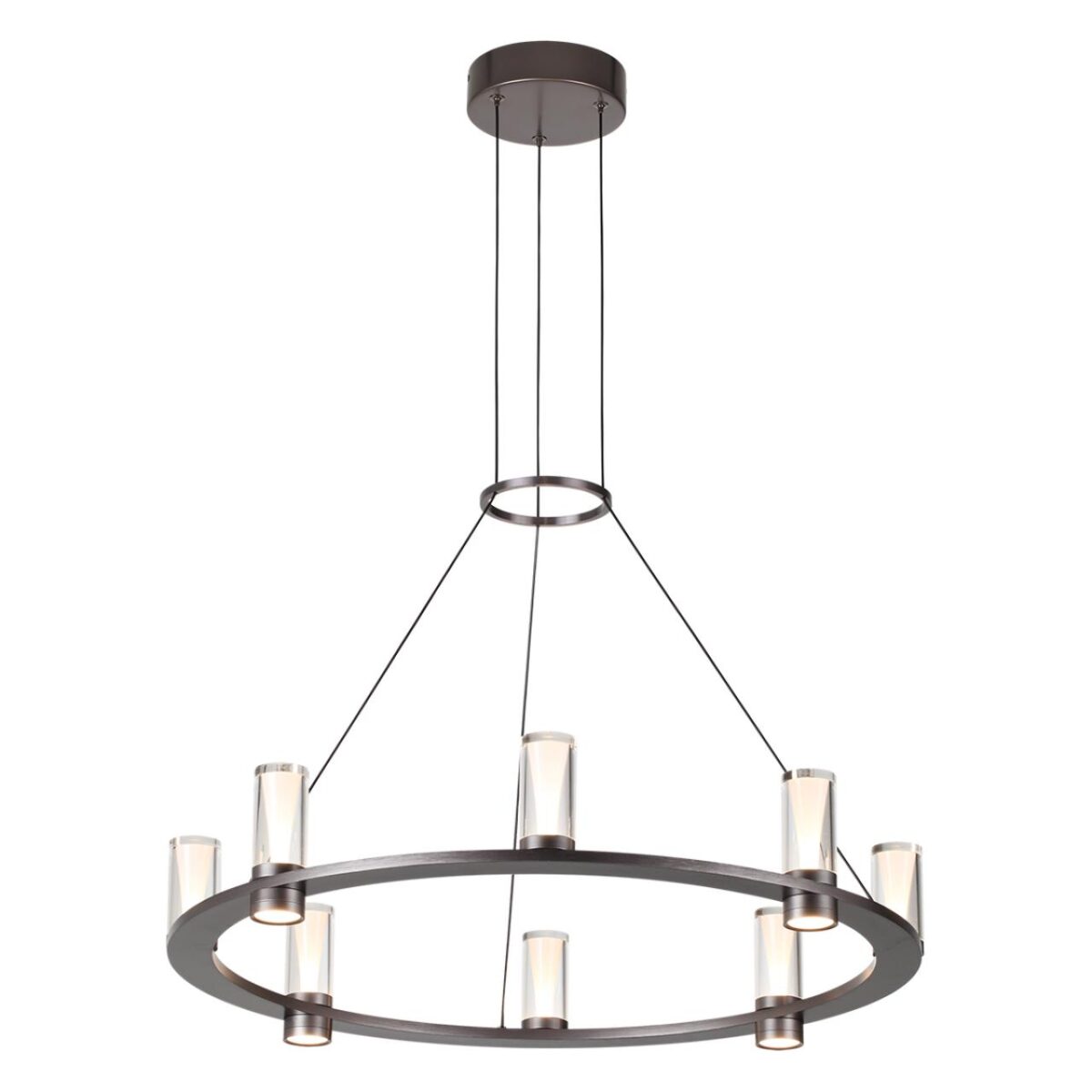 7143/55L HIGHTECH ODL26 513 Подвесной светильник темный никель/акрилл/металл IP20 LED 45W 4260Лм 3000K 180° 220V DEFANCE — изображение 3