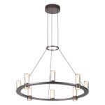 7143/55L HIGHTECH ODL26 513 Подвесной светильник темный никель/акрилл/металл IP20 LED 45W 4260Лм 3000K 180° 220V DEFANCE — изображение 3