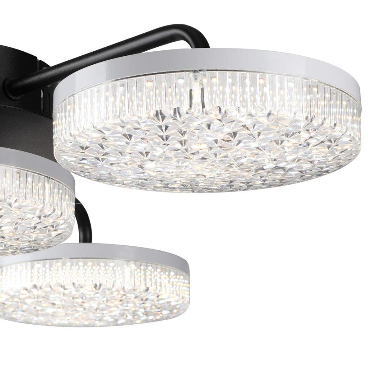 8236/4CL LEDIO LN25 000 черный, металл/акрил Люстра потолочная с ПДУ LED 55W 3000-6000К 220V DIDANA — изображение 3