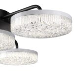 8236/4CL LEDIO LN25 000 черный, металл/акрил Люстра потолочная с ПДУ LED 55W 3000-6000К 220V DIDANA — изображение 3
