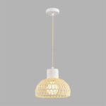 8368/1A ECO LN26 327 белый/бежевый, цемент/металл/джутовый шнур Подвес E27 LED 10W 220V BOHO — изображение 2