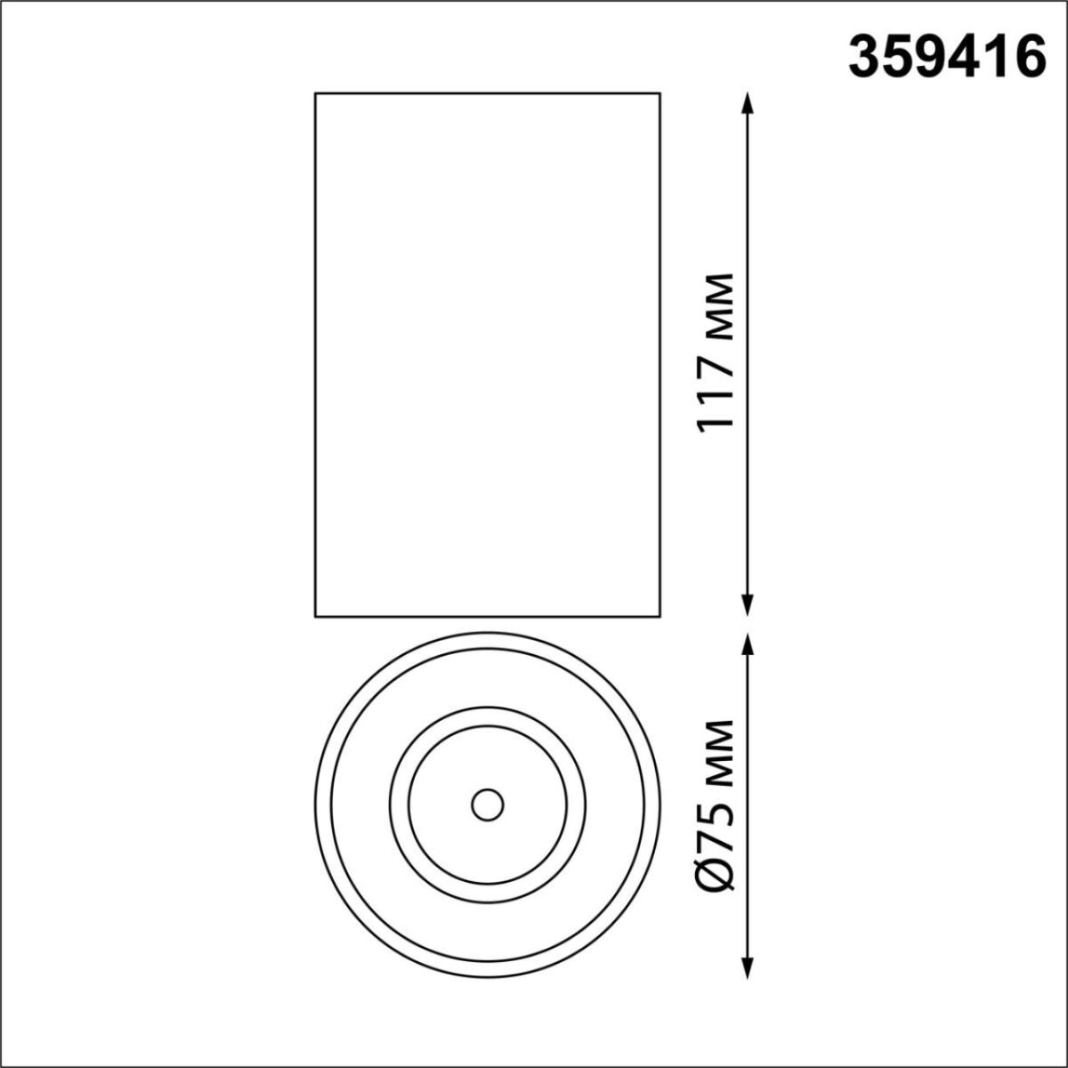 359416 OVER NT24 430 белый Светильник накладной влагозащищённый IP54 LED 10W 170-265V 3000К 830Лм RECTE — изображение 3