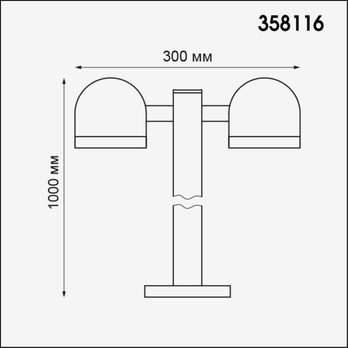 358116 STREET NT19 367 темно-серый  Ландшафтный светильник IP65 LED 3000К 20W 100-240V GALEATI — изображение 2