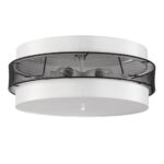 8002/6C MODERNI LN25 000 белый, черный металл/металл, текстиль Потолочный светильник Е27 6*60W 220V ANIMAISA