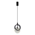 5422/17L HIGHTECH ODL_EX25 083 черный/металл/алебастр Подвес LED 17W 3000K 986Лм MERCURY