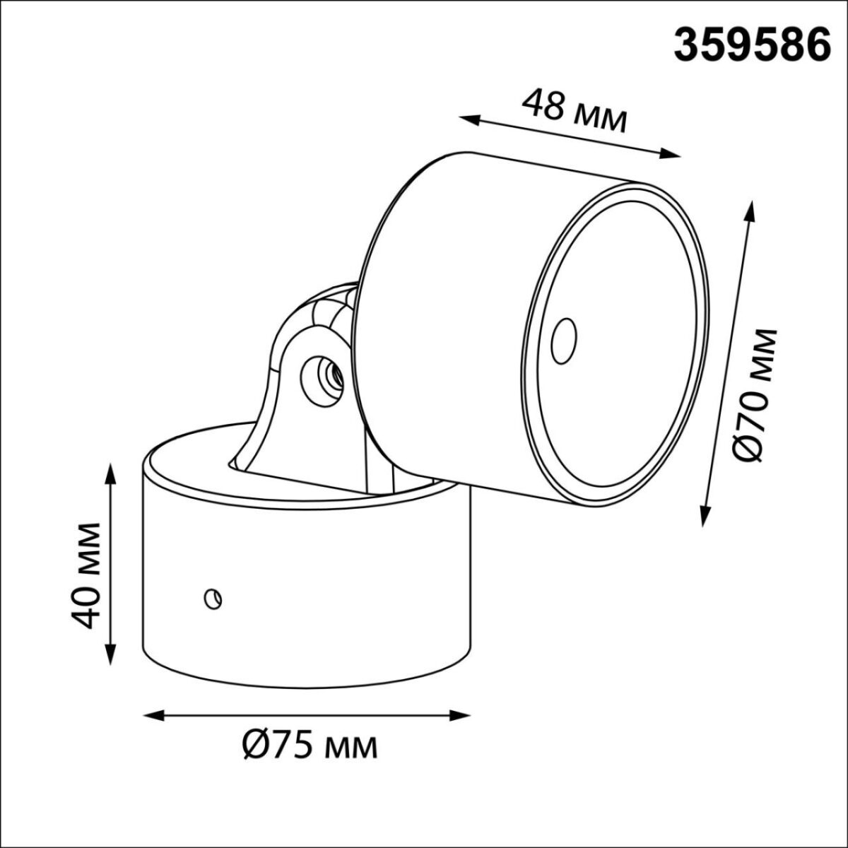 359586 STREET NT25 694  черный Светильник ландшафтный светодиодный IP65 LED 9W 3000К 100-240V FOCUS — изображение 3
