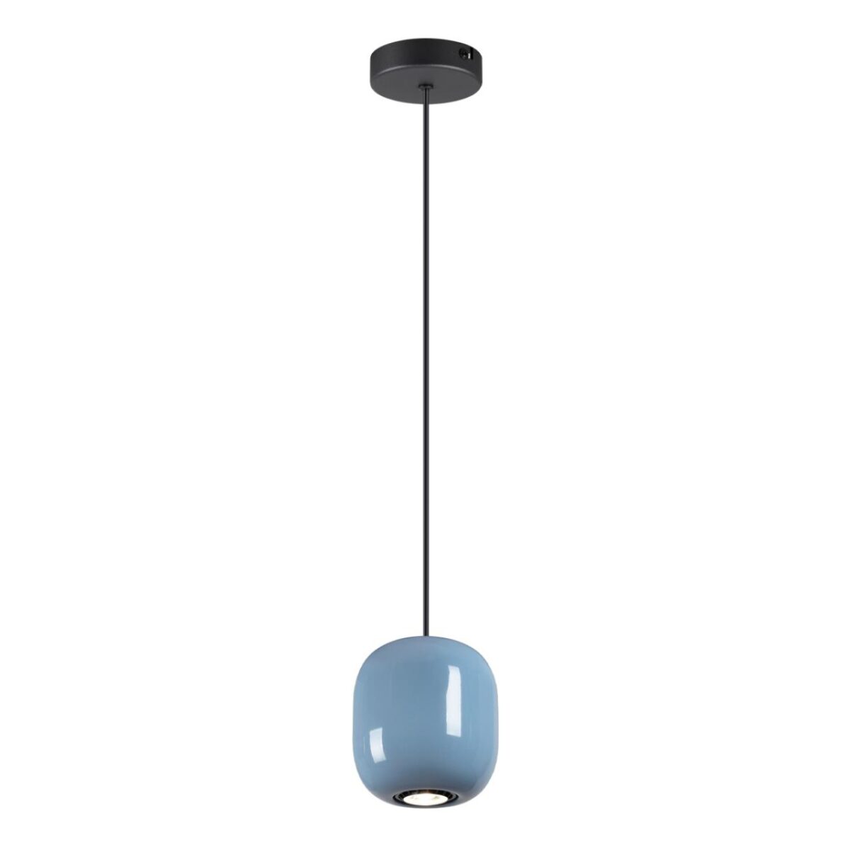 5053/1B PENDANT ODL24 375 черный/голубой/металл Подвес GU10 LED 4W OVALI — изображение 2