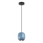 5053/1B PENDANT ODL24 375 черный/голубой/металл Подвес GU10 LED 4W OVALI — изображение 2