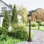 4044/1F NATURE ODL18 699 коричневый/патина Уличный светильник, 103см IP44 E27 60W 220V VIRTA