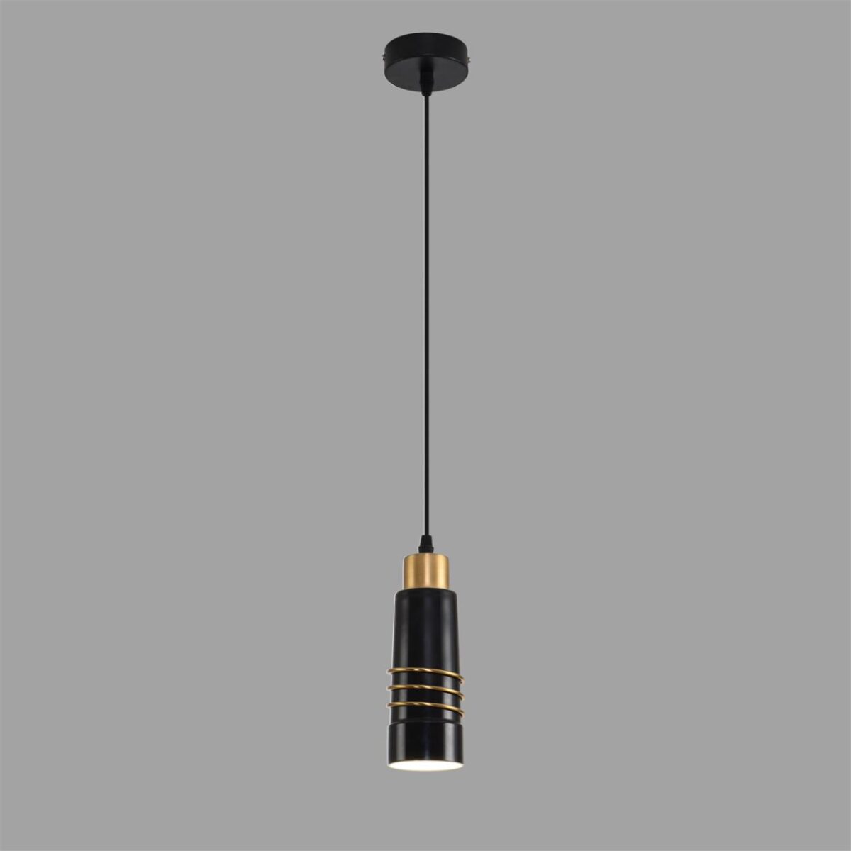 8361/1A MODERNI LN26 523 золото/черный металл/керамика Подвес E27 60W 220V LILO — изображение 2