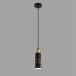 8361/1A MODERNI LN26 523 золото/черный металл/керамика Подвес E27 60W 220V LILO — изображение 2