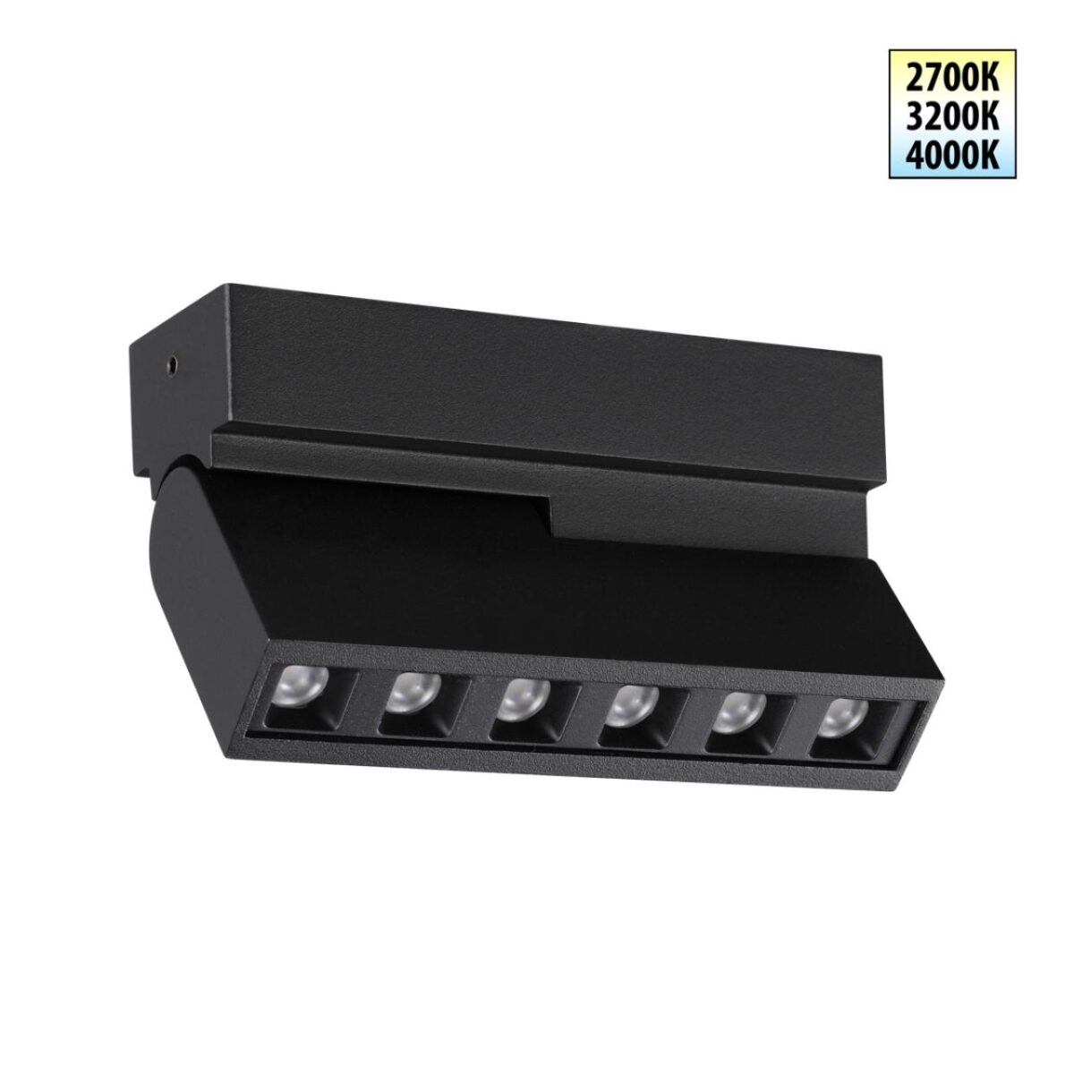 8accde7685dc52629826daf3d7de50f6 359759 OVER NT25 396 черный Светильник накладной с перекл. цв. температуры IP20 LED 6W 180-265V 2700К/3200К/4000К EOS — изображение 1